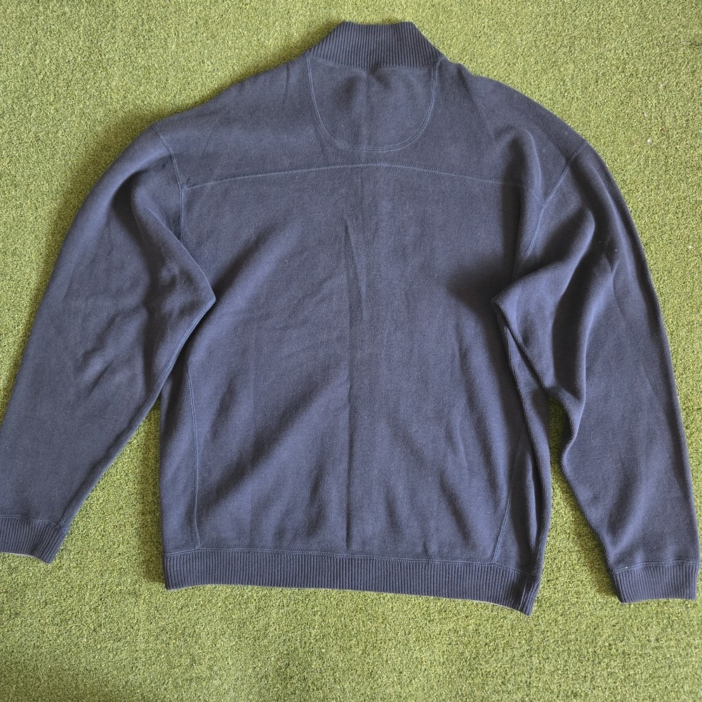 Tommy Bahama Men's Cardigan Sweater‎ Navy Blue Size L - Picture 3 of 10